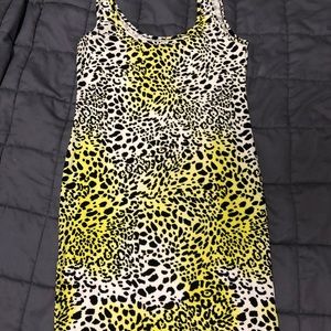 Forever 21 Neon Animal Print Bodycon Minidress